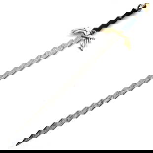 Brass & Wood Handled Crusaders Battle Sword: Brass &amp; Wood Handled Crusaders Battle Sword  Each blade is created Using 256 Layers Of 1095 and 15N20 High Carbon Steels?????? To Produce A Superior Edge And Maintain A High Tensile Strength In th