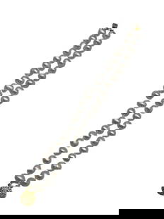Genuine Natural White Freshwater 7-8mm Pearl Double Strand Bracelet: Genuine Natural White Freshwater 7-8mm Pearl Double Strand Bracelet. 40&#43; Natural White Pearls Are On A Double Strand Design Bracelet. The 2 Strands Are Linked Together With A Gold Tone Pin Wheel C