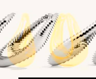 Gold Vermeil Thick Hoop Earrings: Gold Vermeil Thick Hoop Earrings. Bold and timeless, these thick hoop earrings are crafted in 18K gold vermeil for a luxurious finish. Their classic design and smooth, polished surface make them a ve