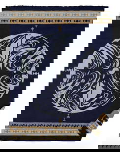 60" x 80" Harmonious Creatures Woven Blanket By Francis Home: 60&#34; x 80&#34; Harmonious Creatures Woven Blanket By Francis Home  Soft and stunning, surround yourself in beautiful art with a Native Woven Blanket while you cozy up at home. These blankets are ma