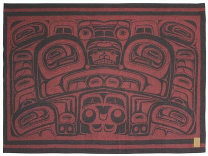 Festive: Celebration Wool Blanket - 50" x 60": Festive: Celebration Wool Blanket - 50&#34; x 60&#34;  Introducing our Festive: Celebration Wool Blanket, a timeless blend of warmth, style, and joy designed by Tsimshian artist Corey W. Moraes. Measu