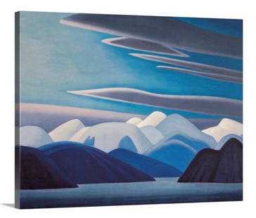 30"x24" North Shore Baffin Island By Lawren Harris Canvas Production: 30&#34;x24&#34; North Shore Baffin Island By Lawren Harris Canvas Production  Lawren Harris (1885-1970) was a Canadian artist and a prominent member of the Group of Seven. He is renowned for his uniqu