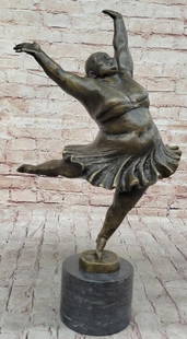 Elegant Arabesque Full Figure Free Spirited Ballet Dancer Original Bronze Sculpture - 19.5" x 12": Elegant Arabesque Full Figure Free Spirited Ballet Dancer Original Bronze Sculpture - 19.5&#34; x 12&#34;  Introducing our &#34;Elegant Arabesque Full Figure Ballet Dancer&#34; Original Bronze Sculptu
