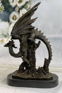 Bronze Asian Dragon Statue: Bronze Asian Dragon Statue  Some myths portray them with a row of dorsal spines. European dragons are more often winged, while Chinese dragons resemble large snakes. Dragons can have a variable number