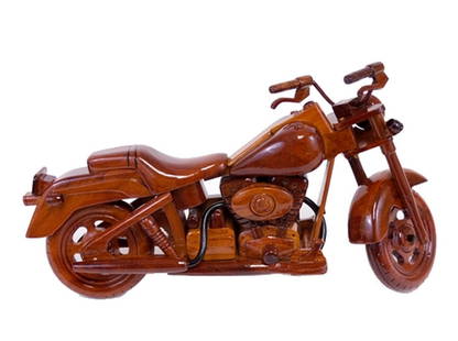 Harley Sportster Wooden Model Bike: Harley Sportster Wooden Model Bike This model is meticulously handcrafted from mahogany, featuring a working kickstand and movable handlebars. The finely detailed replica is finished with three coats