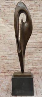 Eclipse in Motion" Original Bronze Abstract by Aldo Vitaleh - 43" x 10: &#34;Eclipse in Motion&#34; Original Bronze Abstract by Aldo Vitaleh - 43&#34; x 10&#34;  This extra-large limited edition bronze sculpture by Aldo Vitaleh is a commanding expression of modern abstrac