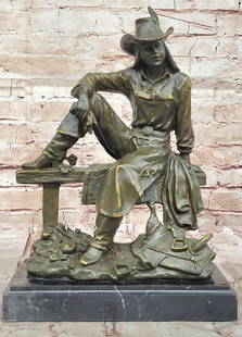 Frontier Grace" Original Bronze Cowgirl Sculpture by Kamiko - 14" x 10: &#34;Frontier Grace&#34; Original Bronze Cowgirl Sculpture by Kamiko - 14&#34; x 10&#34;  Frontier Grace is an original bronze sculpture by Kamiko that celebrates the strength and spirit of the Americ