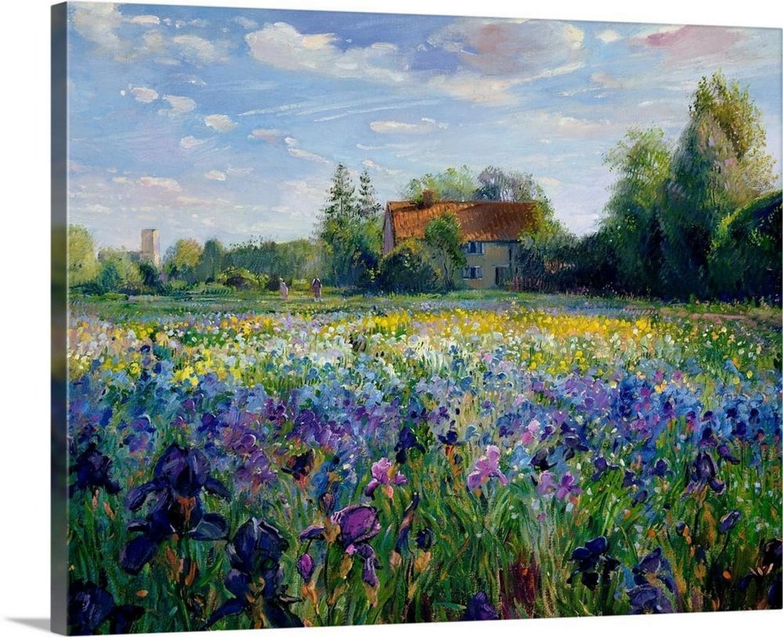 Evening at the Iris Field Canvas Reproduction By Timothy Easton (1 of 3)
