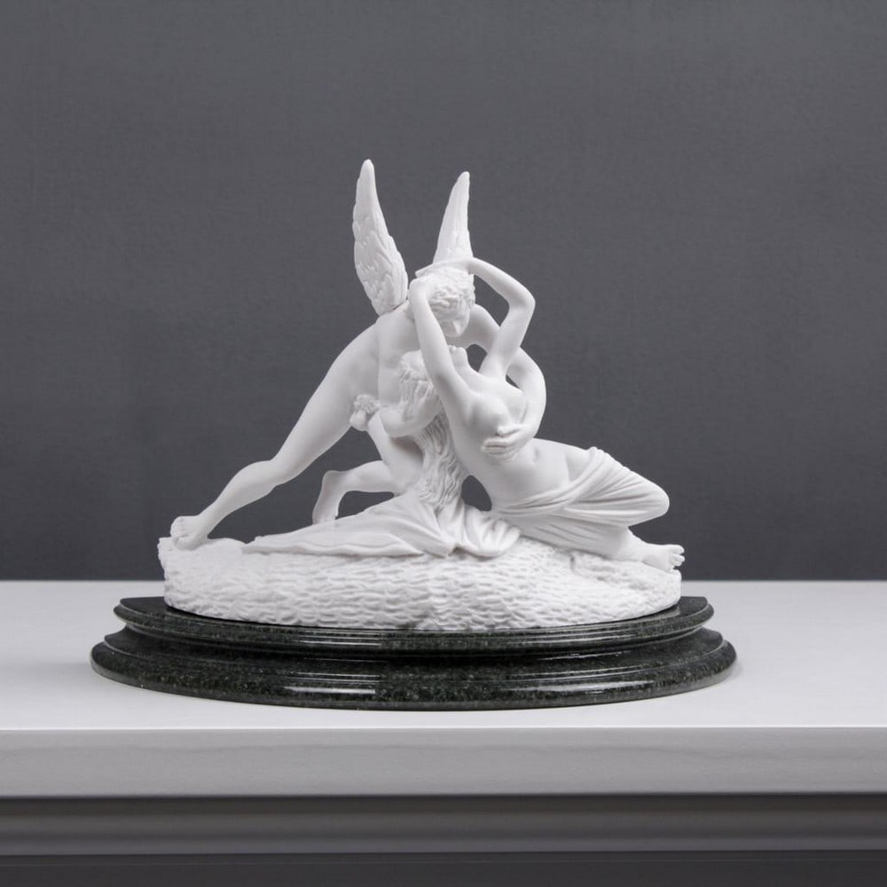 After Colonel John Campbell "Cupid Kiss" Sculpture - Carrara White Marble (2.0lbs) (1 of 3)