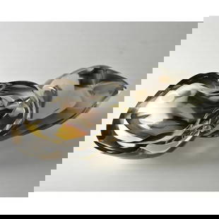 Escape' Glass Sculpture by Imogen Davis: &#39;Escape&#39; Glass Sculpture by Imogen Davis   Admire this captivating hot glass sculpture by Imogen Davis, a striking piece from the Metamorphosis Escape collection, designed to reflect light thr