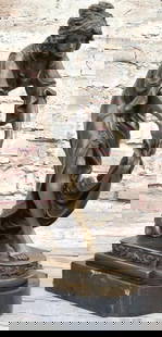 Shawl Dancer Inspired Bronze Sculpture Signed by C.J.R. Colinet on Marble Base - 12.5" x 6": Shawl Dancer Inspired Bronze Sculpture Signed by C.J.R. Colinet on Marble Base - 12.5&#34; x 6&#34;  Immerse yourself in the epitome of Art Deco elegance with &#34;Elegance in Motion,&#34; an exceptio