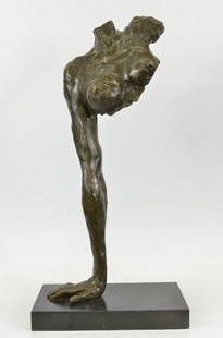 Timeless Bronze Sculpture of the Female Form Inspired by Nick - 24" x 12": Timeless Bronze Sculpture of the Female Form Inspired by Nick - 24&#34; x 12&#34; Discover the timeless allure of bronze art with this captivating sculpture by Nick, showcasing an exquisite depiction