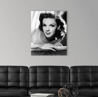 Judy Garland Hollywood Glamour Stretched Canvas Print: Judy Garland Hollywood Glamour Stretched Canvas Print  Celebrate the timeless charm of Judy Garland with this elegant stretched canvas print. Capturing the grace and charisma of one of Hollywood’s m
