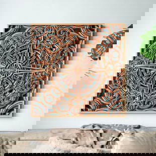 Daybreak Light 3D Mandala Wall Art: Daybreak Light 3D Mandala Wall Art This stunning &#34;Daybreak Light&#34; 3D Mandala Wall Art is a captivating piece of geometric wood decor that will illuminate any room. Handmade from high-quality M