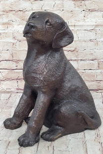 Jack Russell Puppy Dog Bronze Sculpture Inspired by J. Moigniez - 14" x 10": Jack Russell Puppy Dog Bronze Sculpture Inspired by J. Moigniez - 14&#34; x 10&#34; Crafted with meticulous attention to detail using the traditional lost wax method, this Jack Russell Puppy Dog Bronz