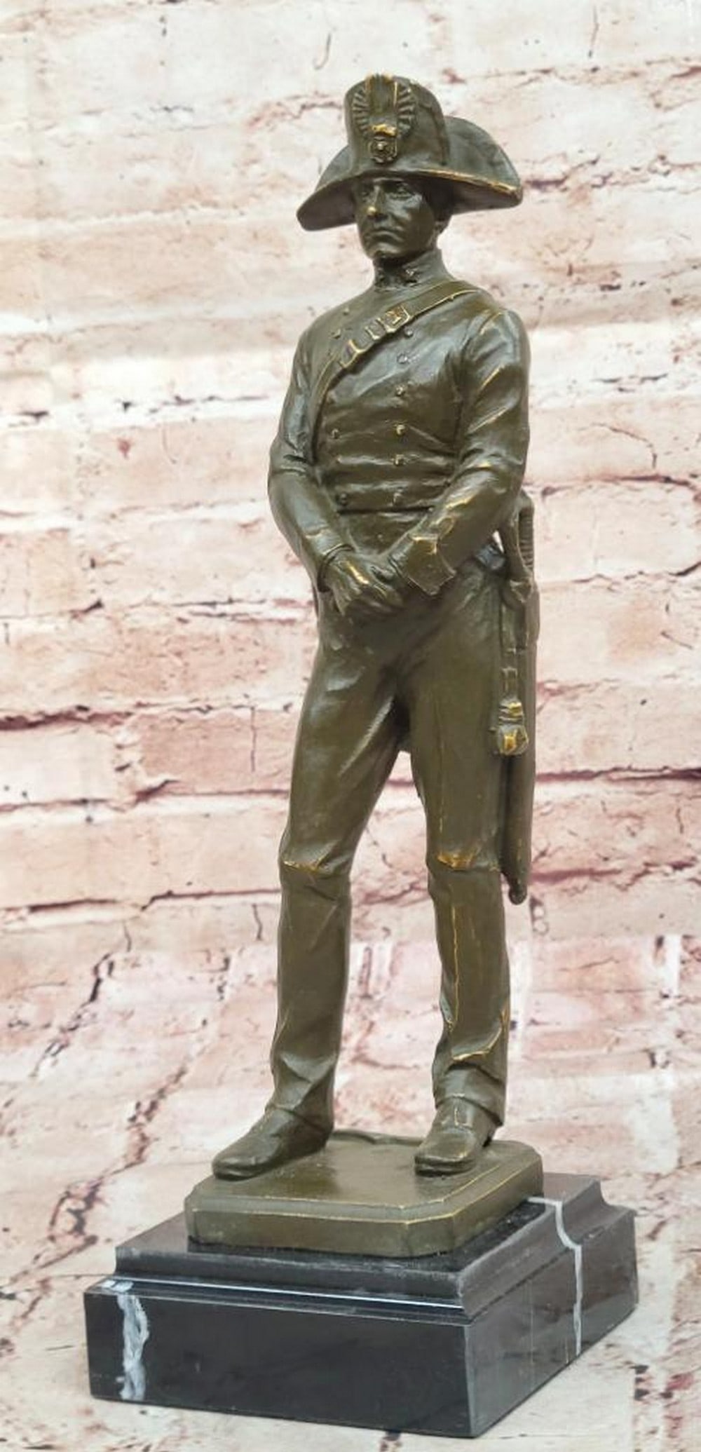 Napoleon Bonaparte Bronze Figurine by J. Mavchi – 12" x 4": Napoleon Bonaparte Bronze Figurine by J. Mavchi – 12" x 4" This elegant bronze figurine by J. Mavchi honors Napoleon Bonaparte, capturing the essence of the legendary French emperor with ref