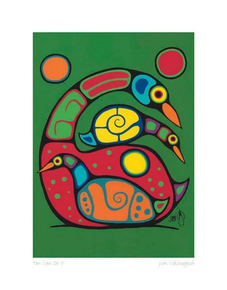 12" x 14" You Can Do It Framed Art Print by Jim Oskineegish (1 of 1)