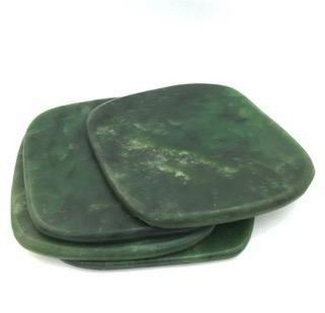 Canadian Nephrite Jade Cup Coasters: Canadian Nephrite Jade Cup Coasters Dimensions: 88mm View Photos For Further Details.