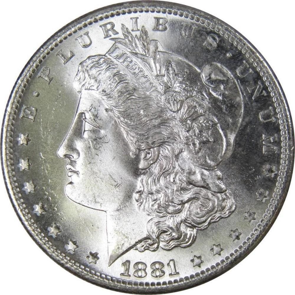 1881 Morgan Dollar BU $1 Silver Coin (1 of 2)