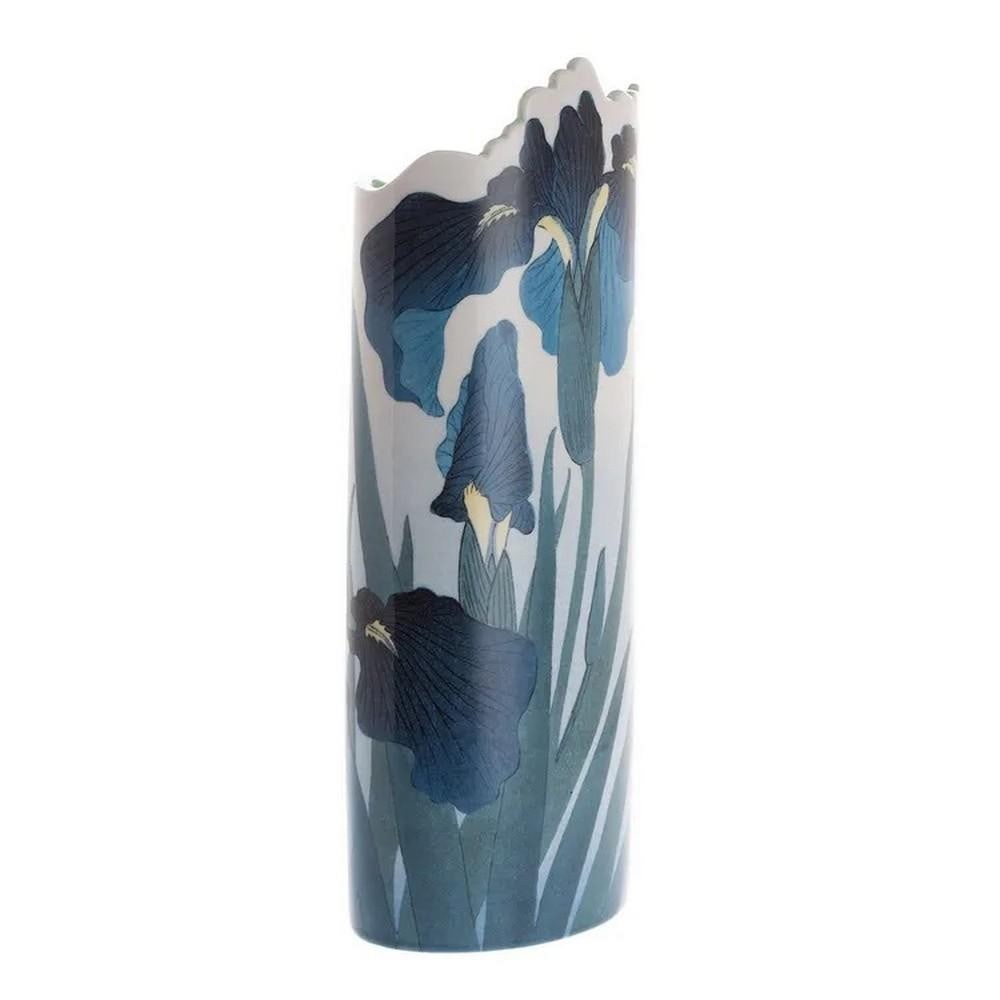Koson Irises Porcelain Vase