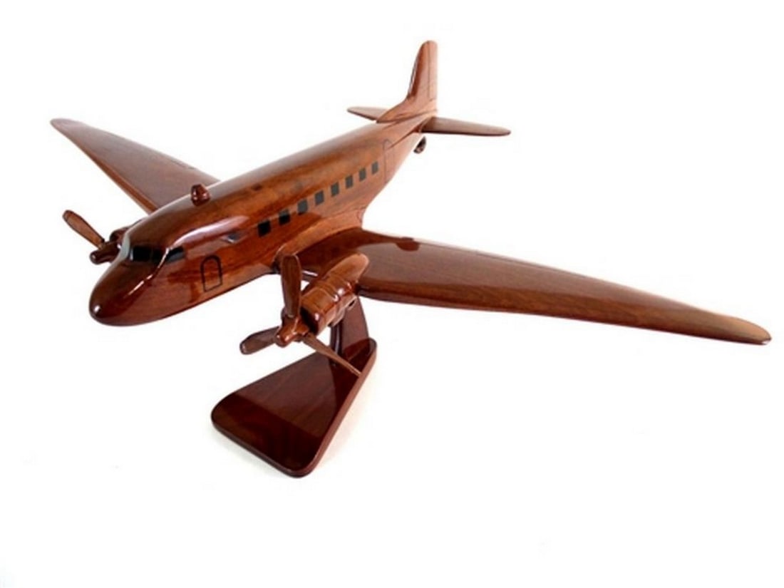 Douglas DC-3 Wooden Model (1 of 4)