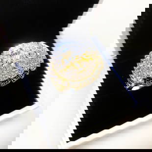 2009 LA Lakers Kobe Bryant NBA Championship Ring: 2009 LA Lakers Kobe Bryant NBA Championship Ring. A Perfect Replica Crafted With Gold Gilt And Semi Precious Stones. The late Kobe Bryant was true pillar of the basketball being considered one of th