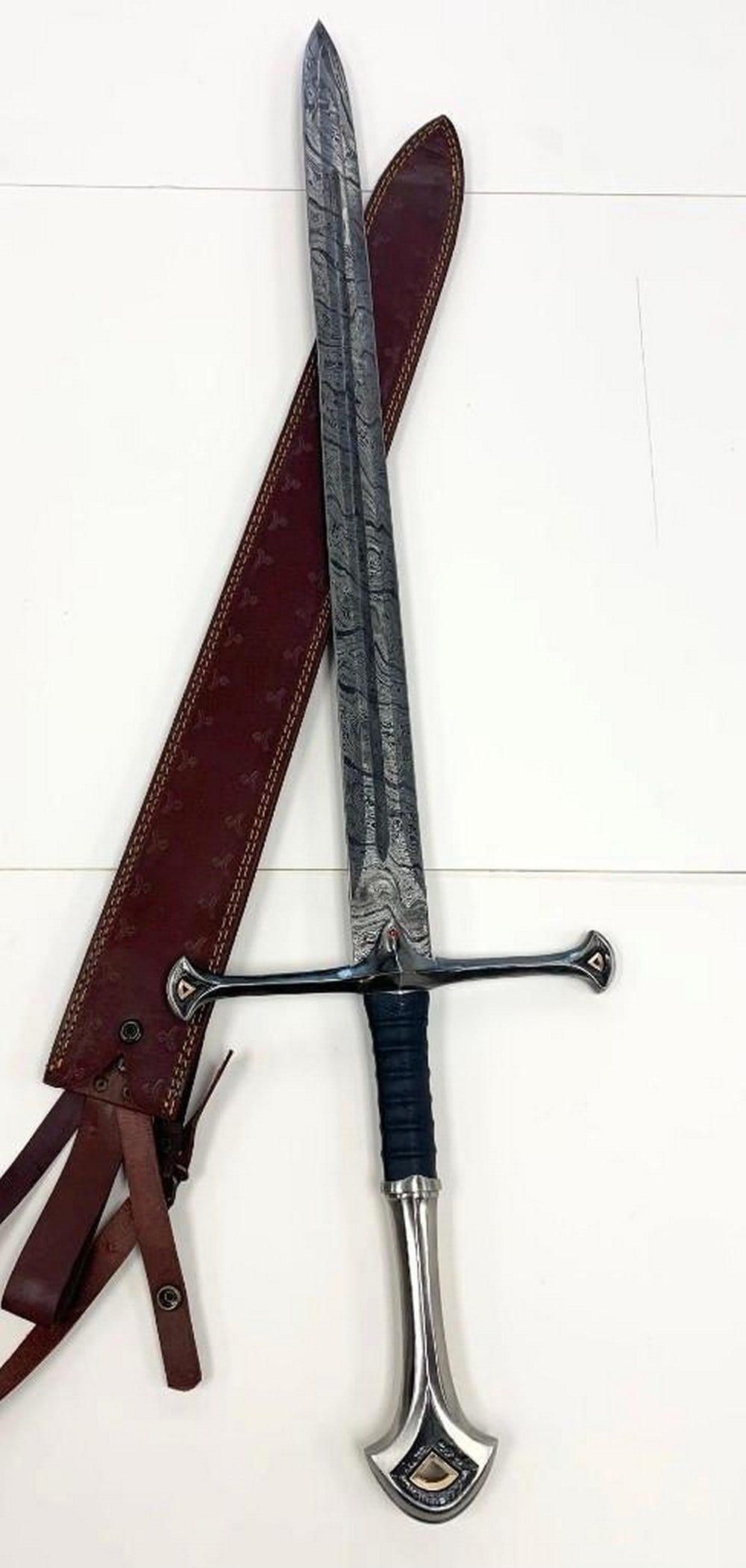 Crimson Fang Damascus Sword (1 of 6)
