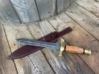 13" The Spartans Damascus Dagger