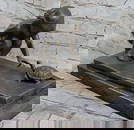 Little Girl Playing with Turtle Original Bronze Statue - 8.5" 14"