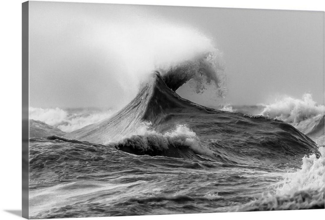 November Gales I Wall Art Canvas Reproduction: November Gales I Wall Art Canvas Reproduction Enhance your space with the dramatic power of November Gales I, exquisitely reproduced on high-quality canvas. This photograph captures the Great Lakes in