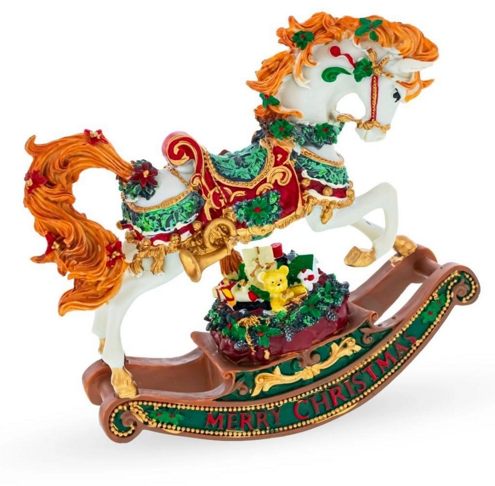 Holiday Rocking Horse Musical Figurine (1 of 4)