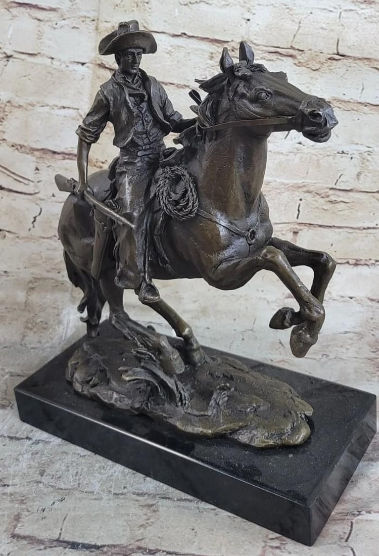 The Rider's Recoil Reproduction Bronze Sculpture (1 of 6)