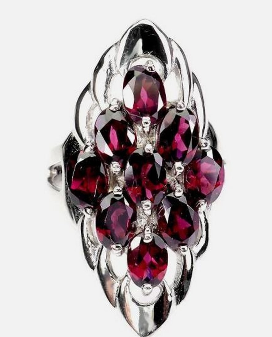 Marquise-Cut Rhodolite Garnet Ring (1 of 3)
