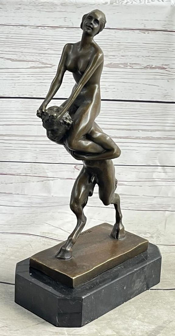 Art Deco Vienna Original Bronze Sculpture by Bergman - 11" x 5" (1 of 6)