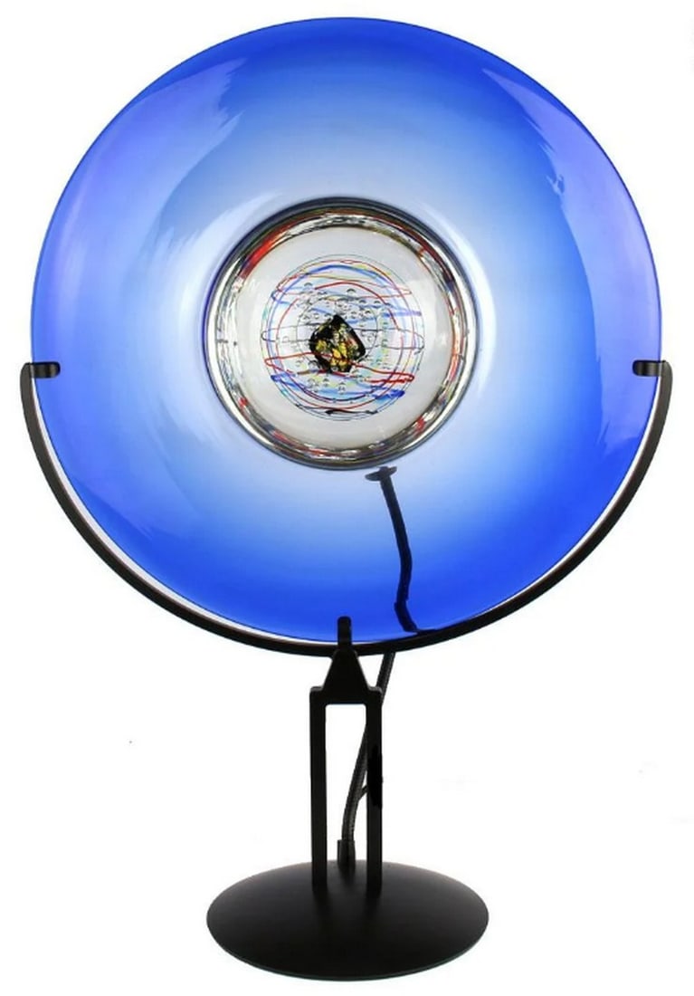 Murano Glass Sky Disc Table Lamp (1 of 4)