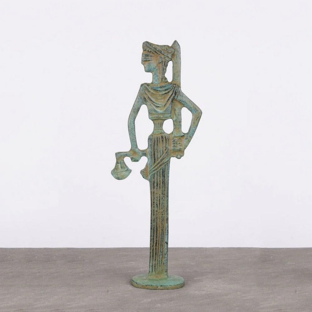 Lady Justice Bronze Statue in Abstract Greek Style - (0.9lbs) (1 of 2)
