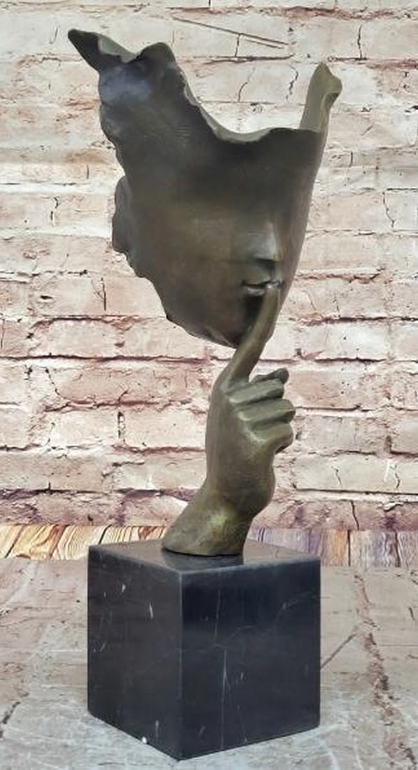 The Silent Muse Abstract Bronze Mask (1 of 8)