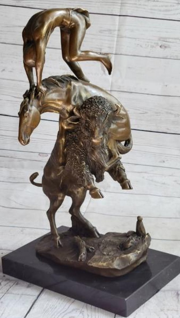 Frontier Balance Surreal Western Bronze Sculpture (1 of 9)