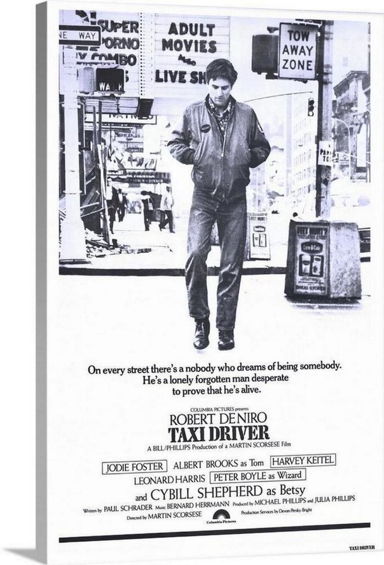 Robert DeNiro in 'Taxi Driver' Movie Canvas Reproduction (1 of 1)