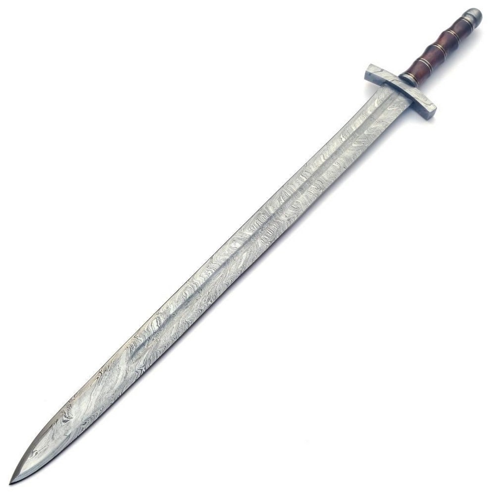 36" Damascus Steel Crusader Sword (1 of 3)