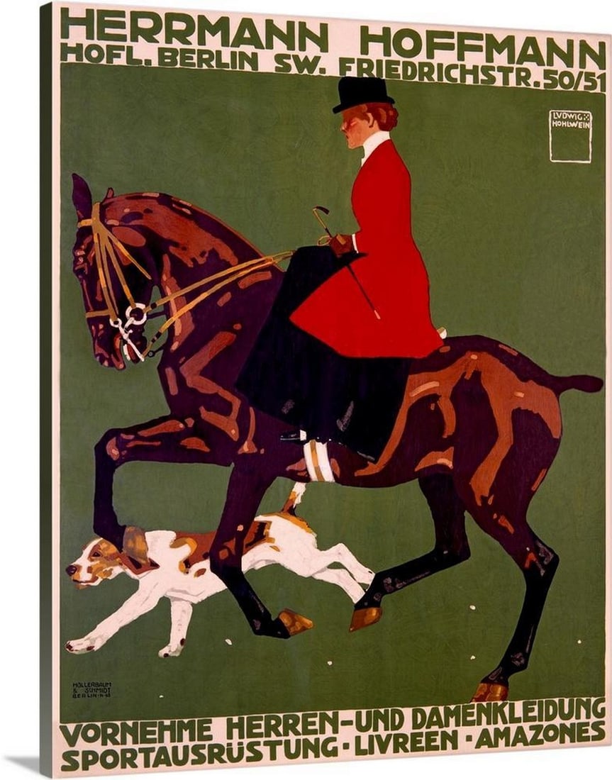 Herrmann Hoffmann – Vintage Poster Canvas Reproduction by Ludwig Hohlwein (1 of 2)