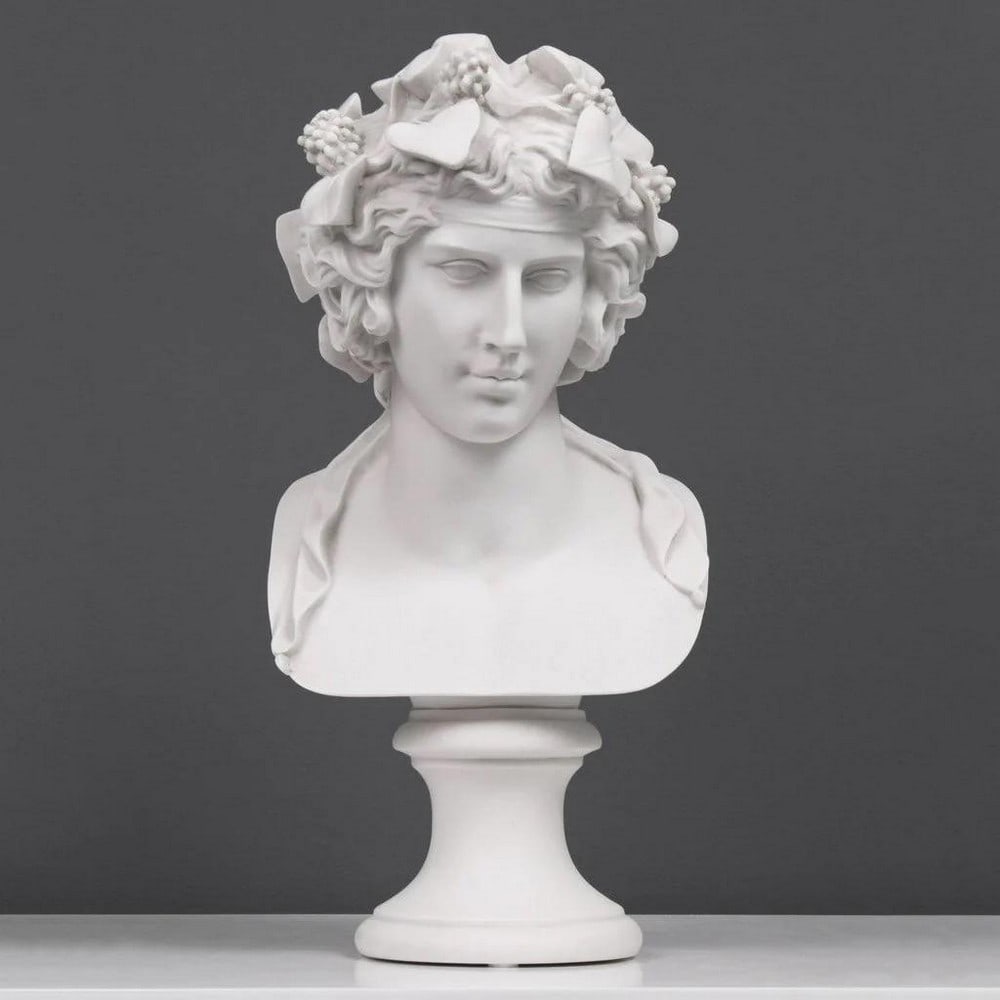 After Leone Clerici White Carrara Marble Sculpture "Lansdowne Antinous" - (7.9lbs) (1 of 7)