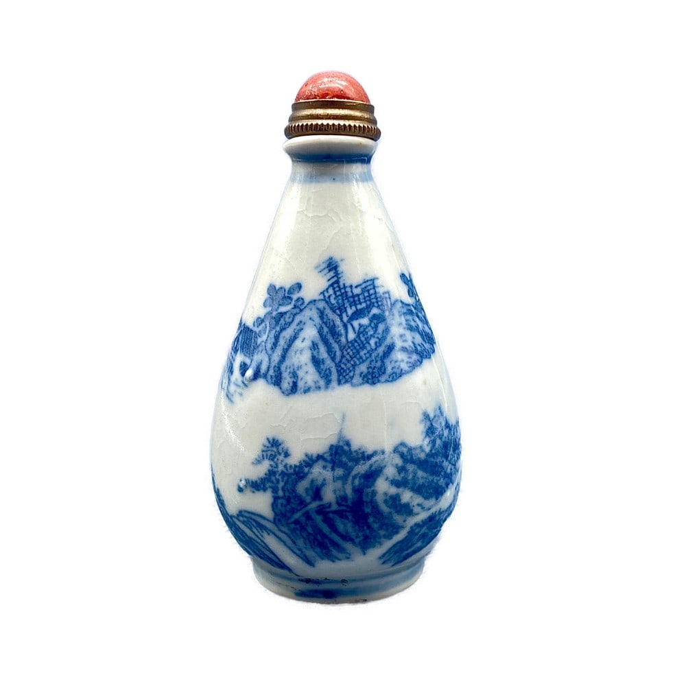 PLENTIFUL HANDMADE CHINESE PORCELAIN AND JASPER SNUFF BOTTLE: Plentiful Handmade Chinese Porcelain And Jasper Snuff Bottle Carefully handmade Chinese porcelain and jasper snuff bottle. Reign Signed on the bottom. View photos for further details