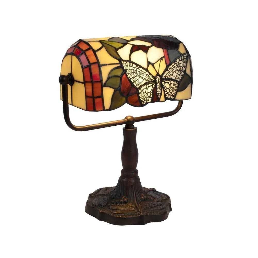 Tiffany-Inspired Butterfly Banker's Desk Lamp (1 of 3)