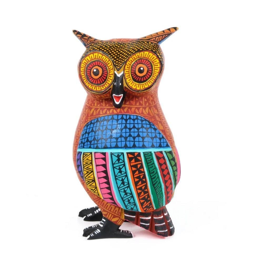 Cheerful Owl – Handcrafted Oaxacan Alebrije by the Ramirez Family (1 of 4)