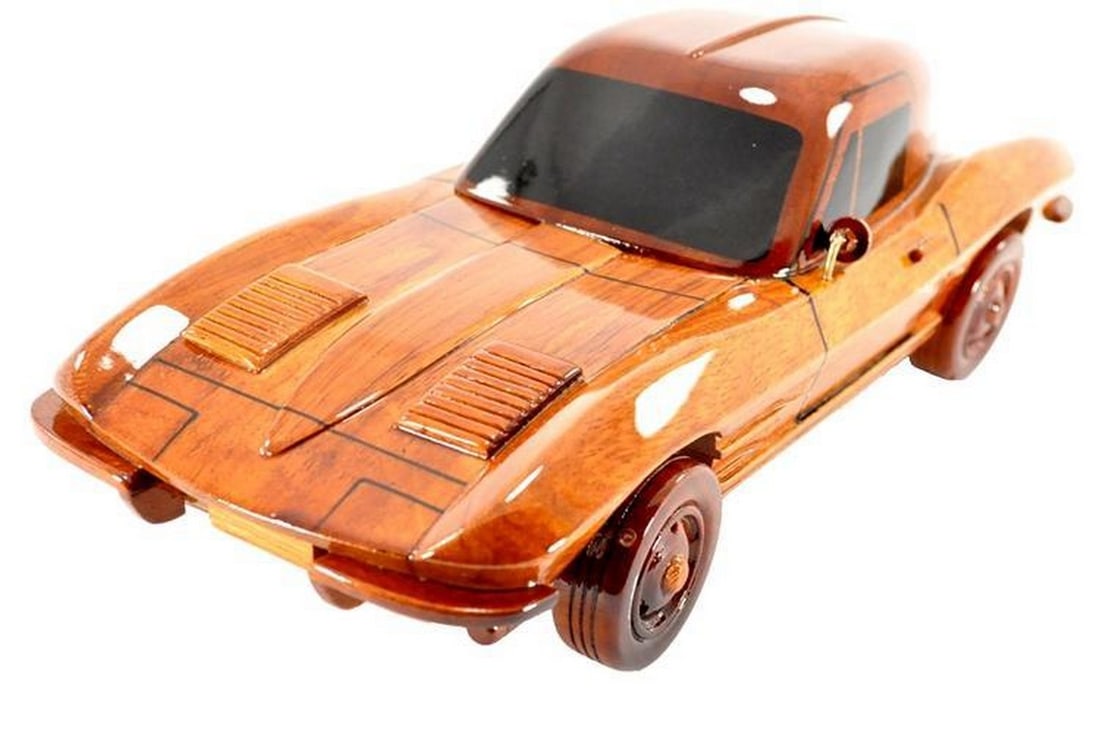 Chevrolet 1963 Corvette Stingray Wooden Model (1 of 4)