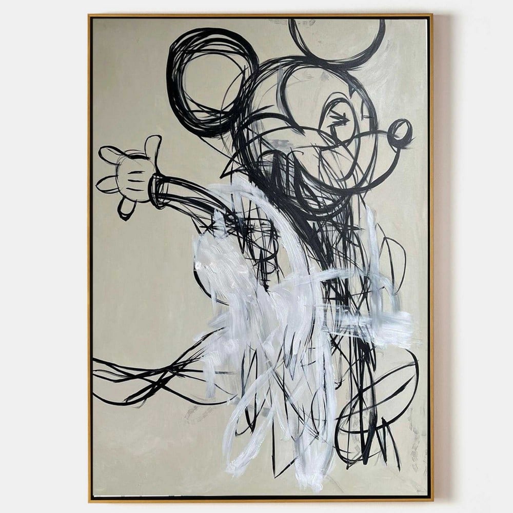 Abstract Mickey Mouse Graffiti Pop Art (1 of 1)