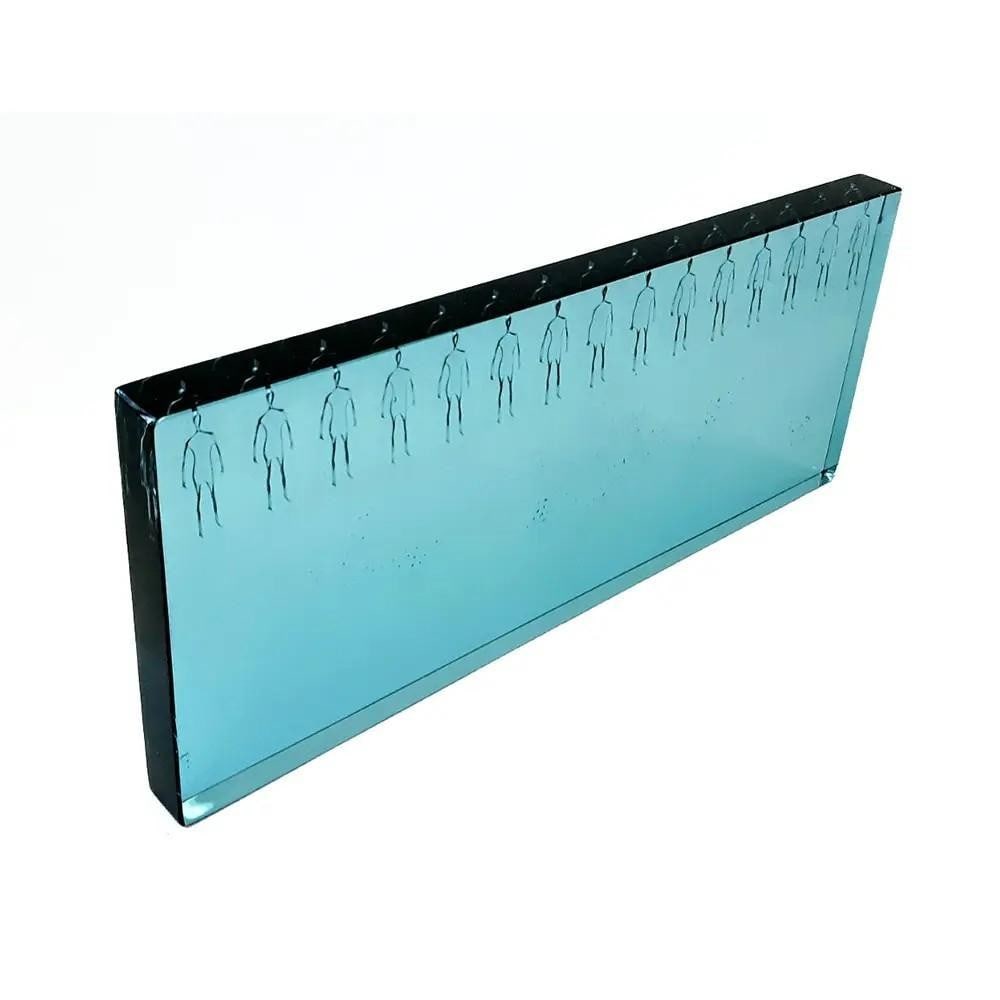 ‘Blue Entities V’ Art by Joanne Mitchell: ‘Blue Entities V’ Art by Joanne Mitchell A captivating example of modern kiln-formed art, this piece showcases Joanne Mitchell’s innovative use of digital technologies and kiln-forming technique