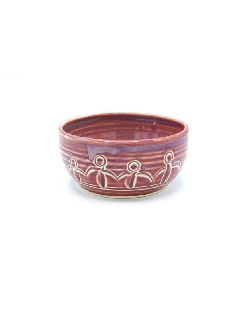 Rose Ceramic Small Friendship Bowl: Rose Ceramic Small Friendship Bowl a charming and delicate piece, perfect for sharing small servings or treats with loved ones. Its soft rose hue and elegant design evoke a sense of warmth and