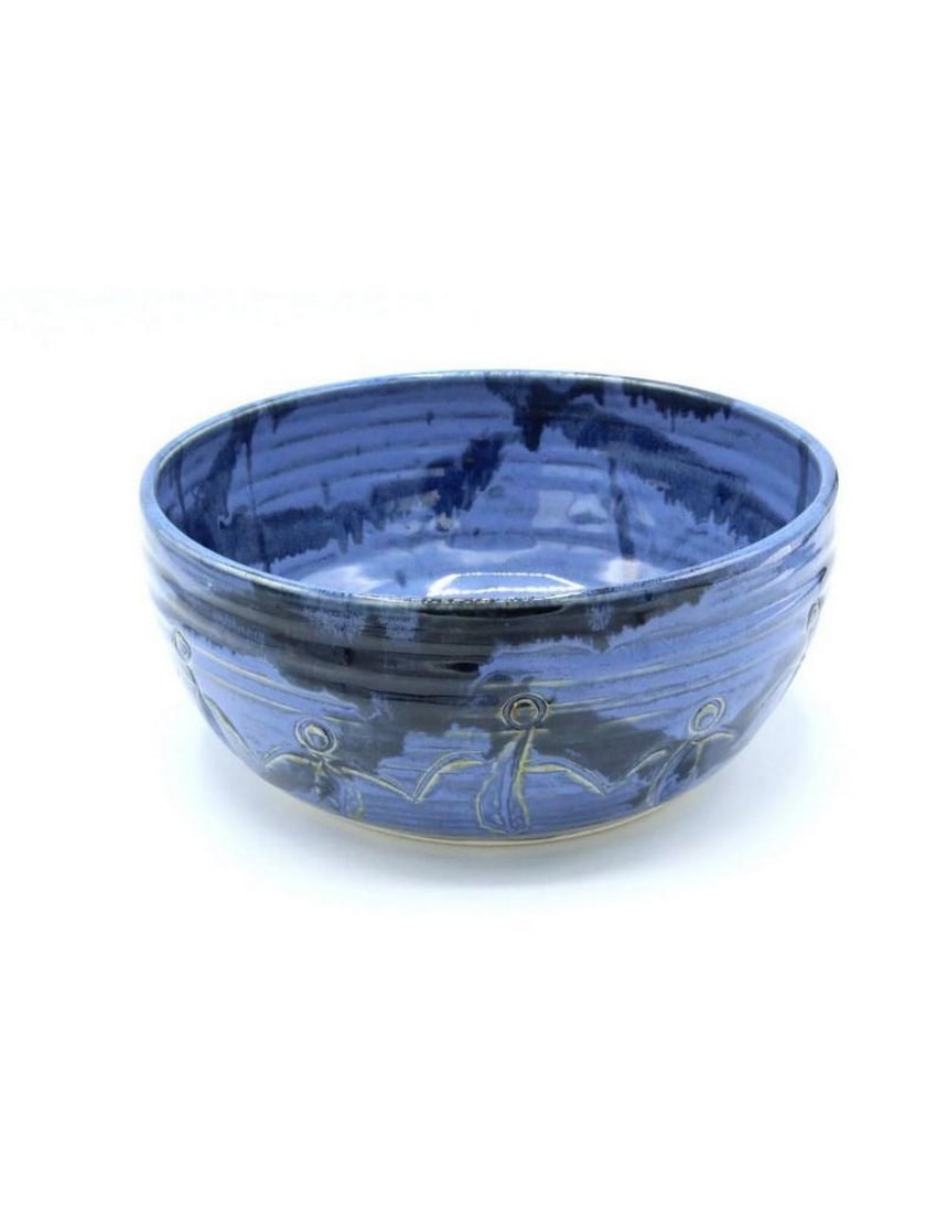 Blue Ceramic Large Friendship Bowl (1 of 1)